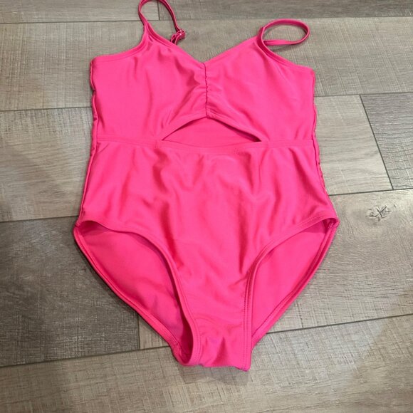 ART CLASS GIRLS HOT PINK ONE PIECE SWIM SUIT XL 14 - Picture 2 of 6